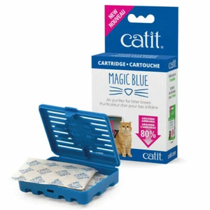 Catit Magic Blue Litter Box Wkład Zestaw startowy Buster amoniaku Reduktor zapachu - Zdjęcie 1 z 4