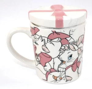 Character Inspired Aristocats Marie All Over Print Ceramic Mug With Lid 4.5 Inch - Picture 1 of 14