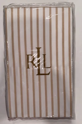 Ralph Lauren CORAL BEACH RAYA Bronceado Oscuro Blanco Fundas de Almohada Estándar 2 Nuevas en Paquete $135 Foto 1 de 3