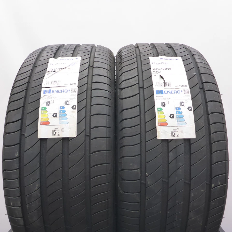 235 40 18 2x MICHELIN 235/40 R18 91W Primacy 4 Sommerreifen 2023 VOLL WIE NEU - Bild 1 von 4