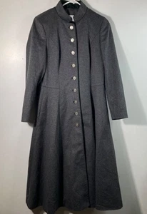 Vintage H Moser Salzburg Long Wool Blend Coat Loden Style M/L - Picture 1 of 12