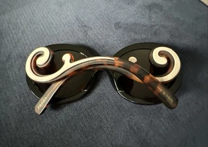 Rare PRADA Minimal Baroque sunglasses Black/Havana, butterfly shape - Picture 1 of 12