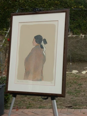 R.C. Gorman --- Litografía YOSIE 1977 ---- Rara - Más Marco Personalizado - Impecable Foto 1 de 4