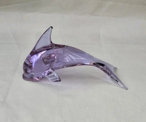 VINTAGE RARE SIGNED LÍCIO ZANETTI MURANO DOLPHIN, NEODYMIUM, ALEXANDRITE GLASS - Picture 1 of 24