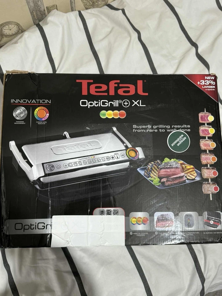 Tefal GC722D40 2000 W OptiGrill Plus X-large Grill - Stainless Steel - Image 1 of 4