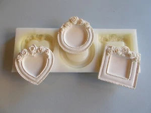 Three small picture frames silicone rubber mold - Picture 1 of 1