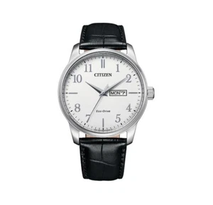 Citizen Eco-Drive Men's Black Leather Strap Watch BM8550-14A - Picture 1 of 4