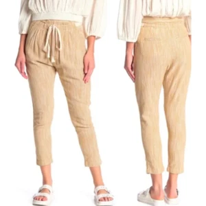 FREE PEOPLE• Light at Sunrise Paper Bag Woven Pant Size 2 - Picture 1 of 9