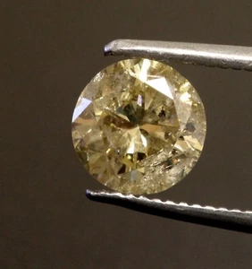 loose 1.17ct I2 brown round diamond vintage estate antique champagne Natural - Picture 1 of 6