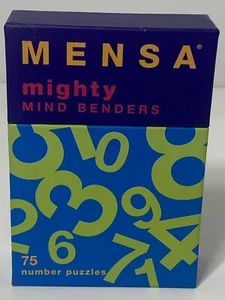 Mensa: Mighty Mind Benders: 75 Number Puzzles - Cards - VERY GOOD - Picture 1 of 4