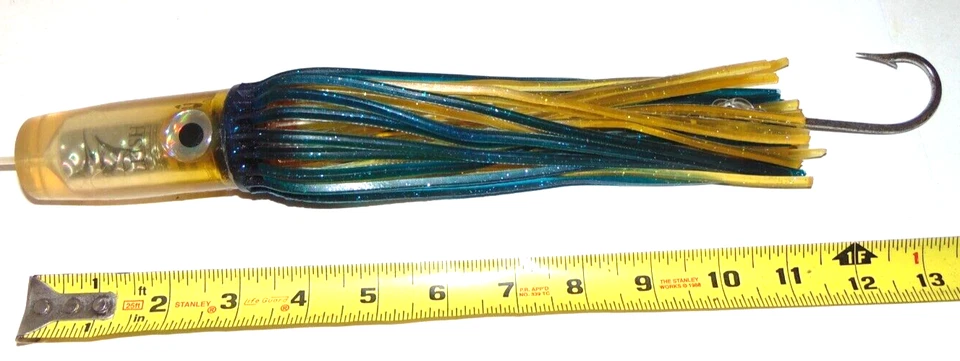 Señuelo de pesca de la Fundación Billfish Vintage Big Game Trolling Atún Marlin Wahoo CAT Foto 1 de 2