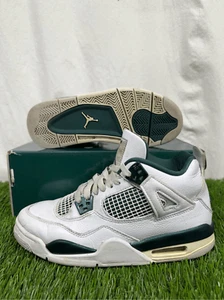 Nike Air Jordan 4 Retro White Oxidized Green Size 7Y / 8.5W OG box FQ8213-103 - Picture 1 of 7