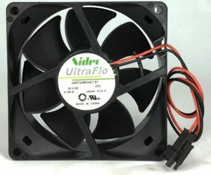 Nidec 80*80*25mm 8cm DC 24V 0.165A U80T24MS4A7-51 2 wire cooling fan - Picture 1 of 3