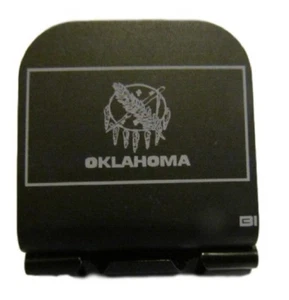 Oklahoma State Flagge lasergeätzt Aluminium Hut Clip Krempe-it - Bild 1 von 9