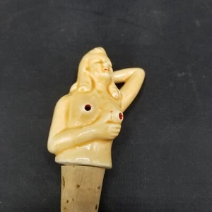 Vintage Novelty Ceramic Naked Lady Bottle/Jug Cork Stopper Japan - Picture 1 of 4