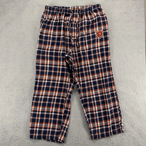 Chicago Bears Pants Men 2XL XXL Blue Orange Pajama Lounge Casual Football NFL 36 Cover
