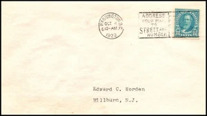 Scott 563 - 11 Cent Hayes - Worden FDC - getippte Adresse SCV - $ 650,00 - Bild 1 von 2