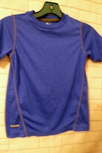 Boys Size S 6 7 Poly Youth Blue Starter Dri-Star Short Sleeved T Shirt   - Picture 1 of 4