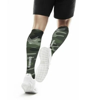 Rehband QD Compression Socks Training Running Sports Performance Socks Camo - Image 1 of 4