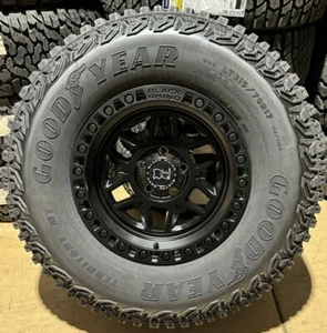 5) 17x9 Black Rhino Kelso Wheels 35" Goodyear MT Tires 5x5 Jeep Gladiator JT - Picture 1 of 8