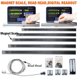 Magnet Scale Read Head Sensor 5um 2/3Axis Digital Readout Display Milling Lathe  - Picture 1 of 60