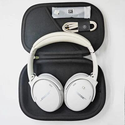 Bose QuietComfort 45 Wireless Bluetooth Noise Cancelling Headphones Smoke White - Image 1 of 4