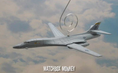 Gray B-1 Bomber SAC USAF Bone Lancer Christmas Ornament Airplane Aircraft - Image 1 of 4