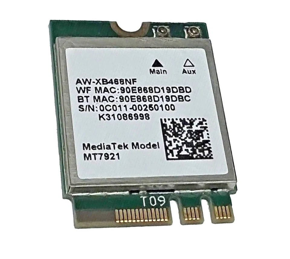 MediaTek MT7921 Wifi 6 NGFF 2230 M.2 wifi Bluetooth Card 802.11ax wifi 6 Card - Image 1 of 1