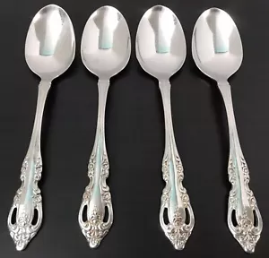 Oneida Community BRAHMS Inox Set di 4 Cucchiai 6 Posate 3/4" (A) Leggi - Foto 1 di 11