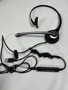 Wantek Zestaw słuchawkowy A600Przewodowy RJ9 Telefon Jack Zestaw słuchawkowy Mono z redukcją szumów - Zdjęcie 1 z 8