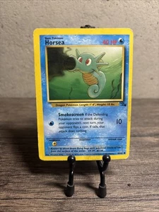 Horsea 49/62 Fossil Regular-Vintage-Miss Cut-Pokémon TCG-Fast Shipping-MP! - Picture 1 of 12