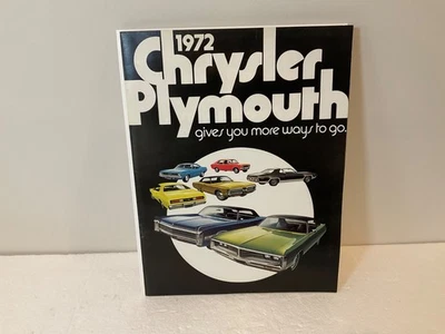 Vintage 1972 Chrysler-Plymouth Sales Brochure. Barracuda, Fury, Etc. PX14 - Image 1 of 4
