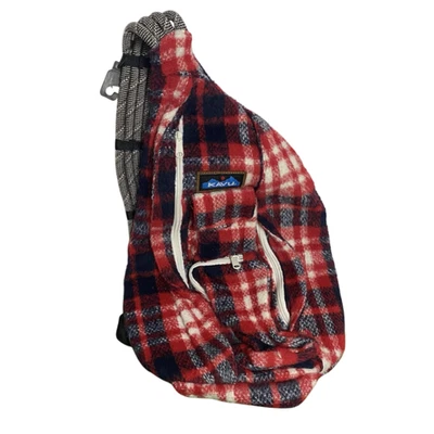 Kavu веревки флис Lumberjack красный белый синий буйвол клетку фланель слинга сумка - Изображение 1 из 4