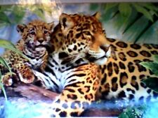  HOWARD ROBINSON  JAGUARS BY THE POOL - 1500 PIECE  PUZZLE - 32" X 24" ( 2008 )