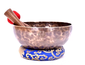 10 inches Healing Bowls - Tibetan full moon singing bowl Nepal - Chakra Healing - Picture 1 of 4