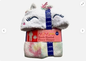 Saint Eve Youth Hooded Fleece Blanket Sleeper, Unicorn(Tye Dye Unicorn ,14/16) - Picture 1 of 3