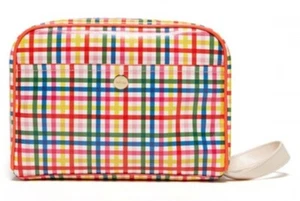 Ban.do Getaway Toiletry Cosmetic Make Up Bag In Block Party Zipper NWT - Picture 1 of 7
