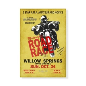 Stampa su Tela su Carta Poster o Quadro Rogan Mark Willow Springs Road Race - Imagen 1 de 2