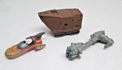 1990's Micro Machines Star Wars-Jawa's Sand Crawler,Landspeeder,Escort Frigate 6 - Image 1 of 2
