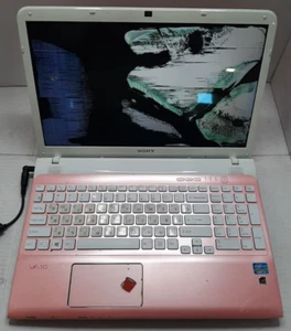 PINK SONY VAIO LAPTOP SVE151J11L i3 8GB RAM 320GB HDD NO OS BAD LCD! #97 - Picture 1 of 7