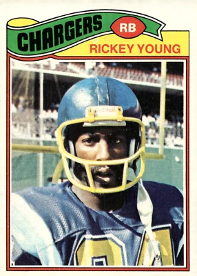 1977 Topps - #384 Rickey Young Chargers - Image 1 of 2