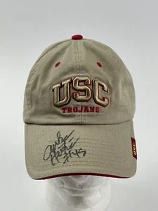 USC Trojans Hat Cap Signed Autographed Embroidered Logo S/M Adjustable - Picture 1 of 9