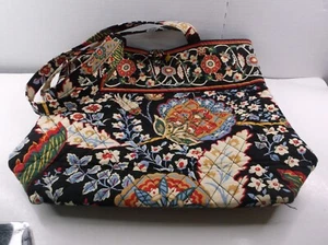 Vera Bradley Retired Paisley Versailles Tote - Tortoise Toggle Closure NWOT - Picture 1 of 5