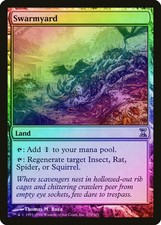 Swarmyard FOIL Time Spiral HEAVILY PLD Land Rare MAGIC GATHERING CARD ABUGames