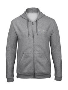 BMW M. POWER Auto bestickte Hooded Sweatjacke mit Reißverschluss- 9119 -GR - Bild 1 von 2