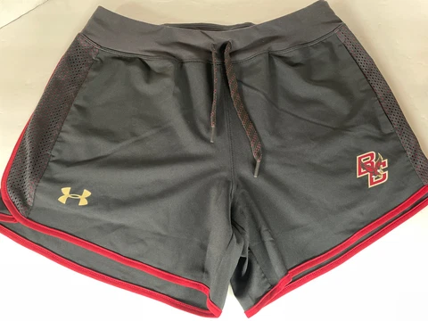 Boston College Eagles Under Armour Shorts Womens Small Heatgear Pockets Athletic Cover