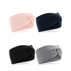 Twist Knit Headband B432 - Beechfield Luxury Winter Womens Ear Warmer Headwrap - Picture 1 of 6