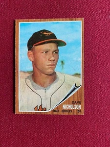 1962, Dave Nicholson, # 577, Topps "High Number" Baseball Card (Scarce/ Vintage) - Picture 1 of 2