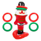 Nutcracker Soldier Throw Rings Kids Game Christmas Inflatable Toys