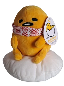 SANRIO Gudetama The Lazy Egg 9" Plush with Winter Scarf NWT - Picture 1 of 8